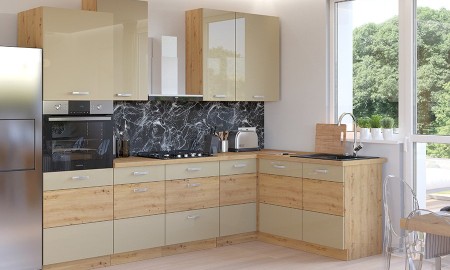 MEBLE KUCHENNE ARTISAN CAPPUCINO POŁYSK