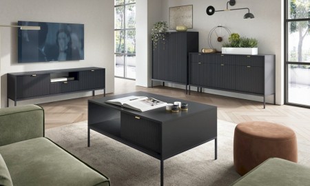 MEBLE DO SALONU NOVA CZARNY MAT