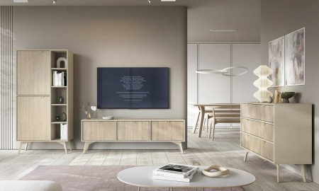 MEBLE POKOJOWE FOREST BEŻ PIASKOWY + JODEŁKA SCANDI