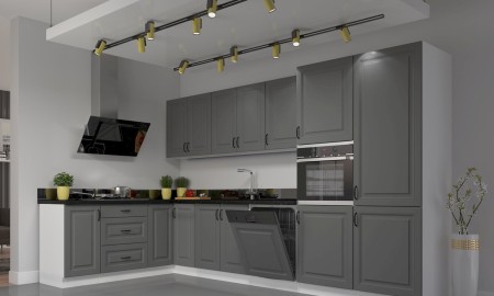 MEBLE KUCHENNE STILO DUST GREY + BIAŁY MAT