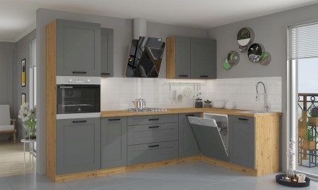 MEBLE KUCHENNE STILO DUST GREY + ARTISAN