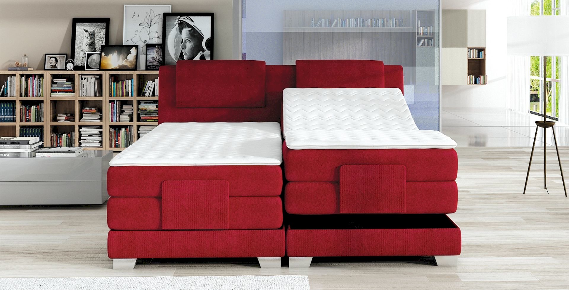 Łóżko kontynentalne Wave 160x200