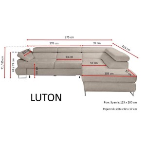 Skórzany Narożnik LUTON