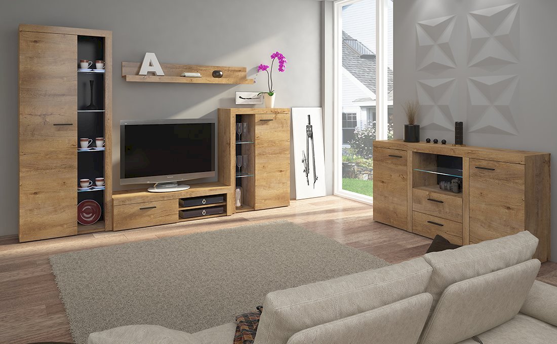 Meblościanka Rumba Dąb Lefkas