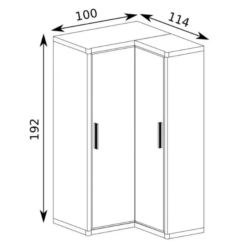 Szafa narożna "L" Dallas D21