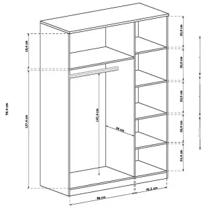Szafa 3 drzwiowa Tadeusz T15