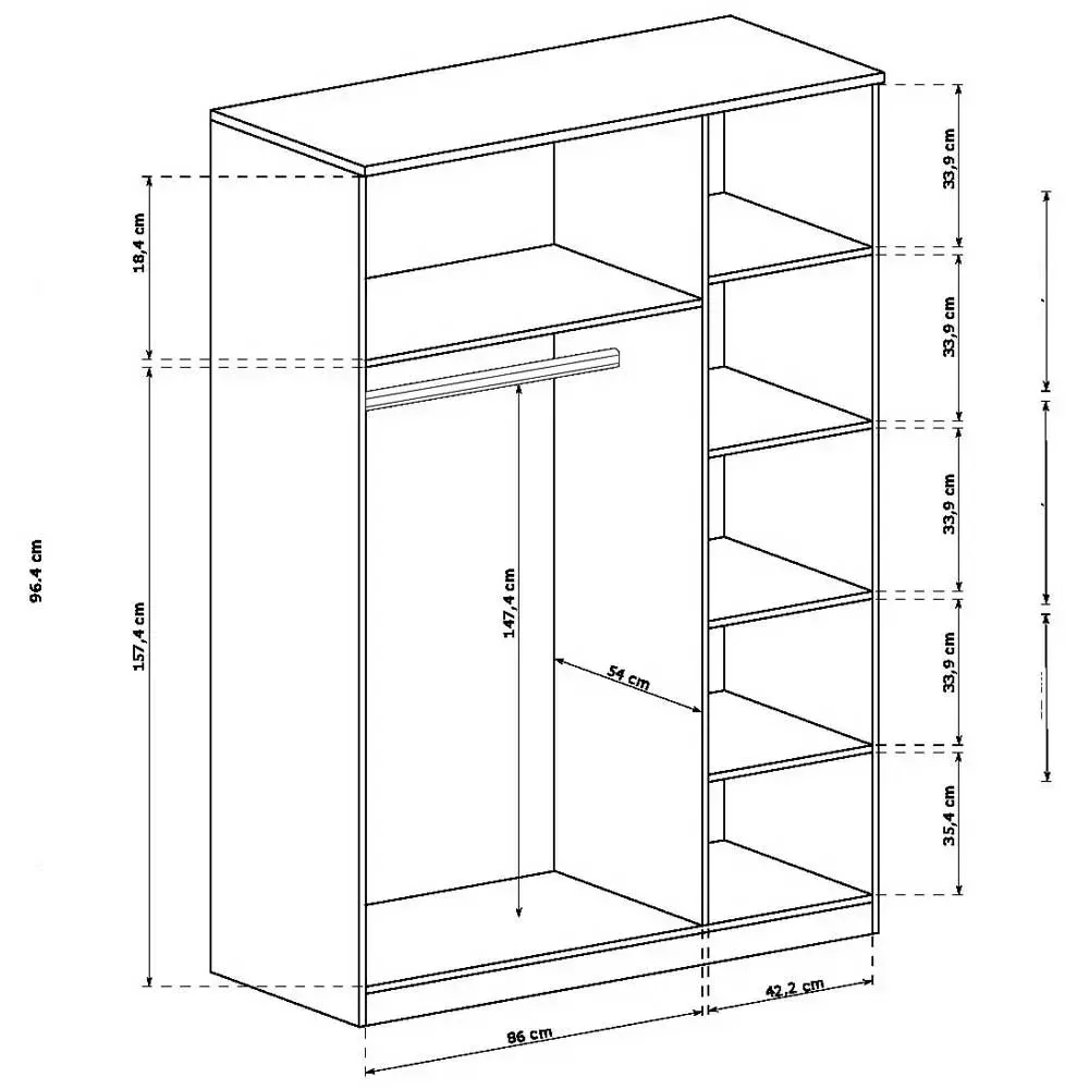 Szafa 3 drzwiowa Tadeusz T15