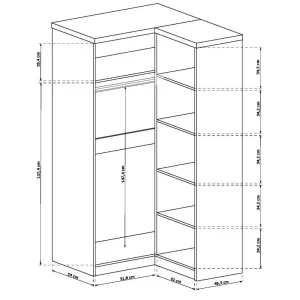 Szafa narożna " L" Tadeusz T25