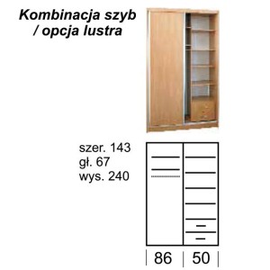 Szafa przesuwna Karol