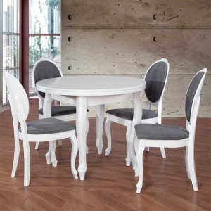 Stół Fornir 5 + 4 krzesła Sofia (zest. FX2)