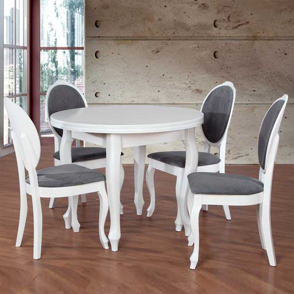 Stół Fornir 5 + 4 krzesła Sofia (zest. FX2)