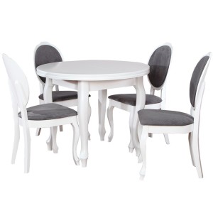 Stół Fornir 5 + 4 krzesła Sofia (zest. FX2)