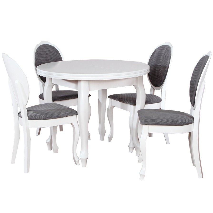 Stół Fornir 5 + 4 krzesła Sofia (zest. FX2)