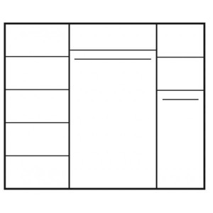 Szafa Dione z lustrem (8 paneli)
