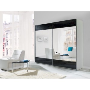 Szafa Lux Stripes Biały + Czarny Stripes