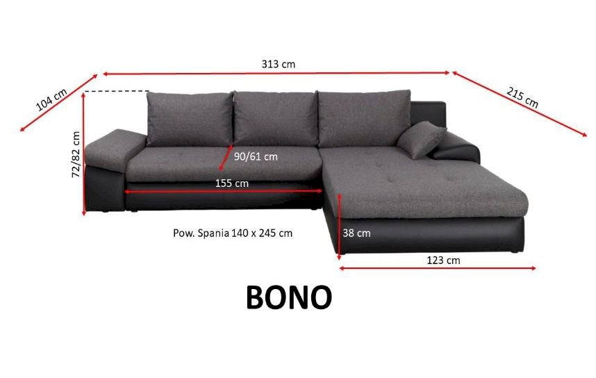 Narożnik Bono z automatem DL 