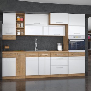 Meble Kuchenne Vigo Biały Połysk zestaw 270/72