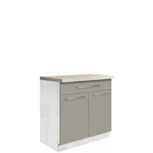 Szafka Kuchenna Creativa 6D z szufladą Szary Połysk