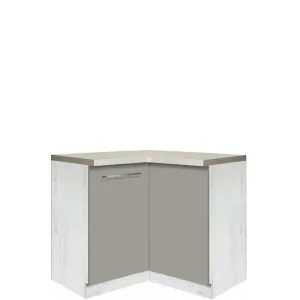 Szafka kuchenna Creativa 16D narożna z pólką wiórową Szary Połysk