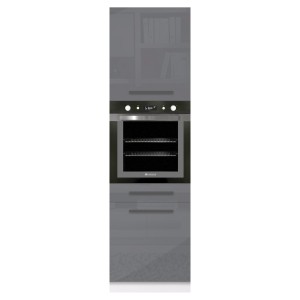 Szafka kuchenna Creativa 20D wysoka Szary Połysk