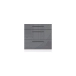 Szafka Kuchenna Creativa 22D z szufladami Szary Połysk