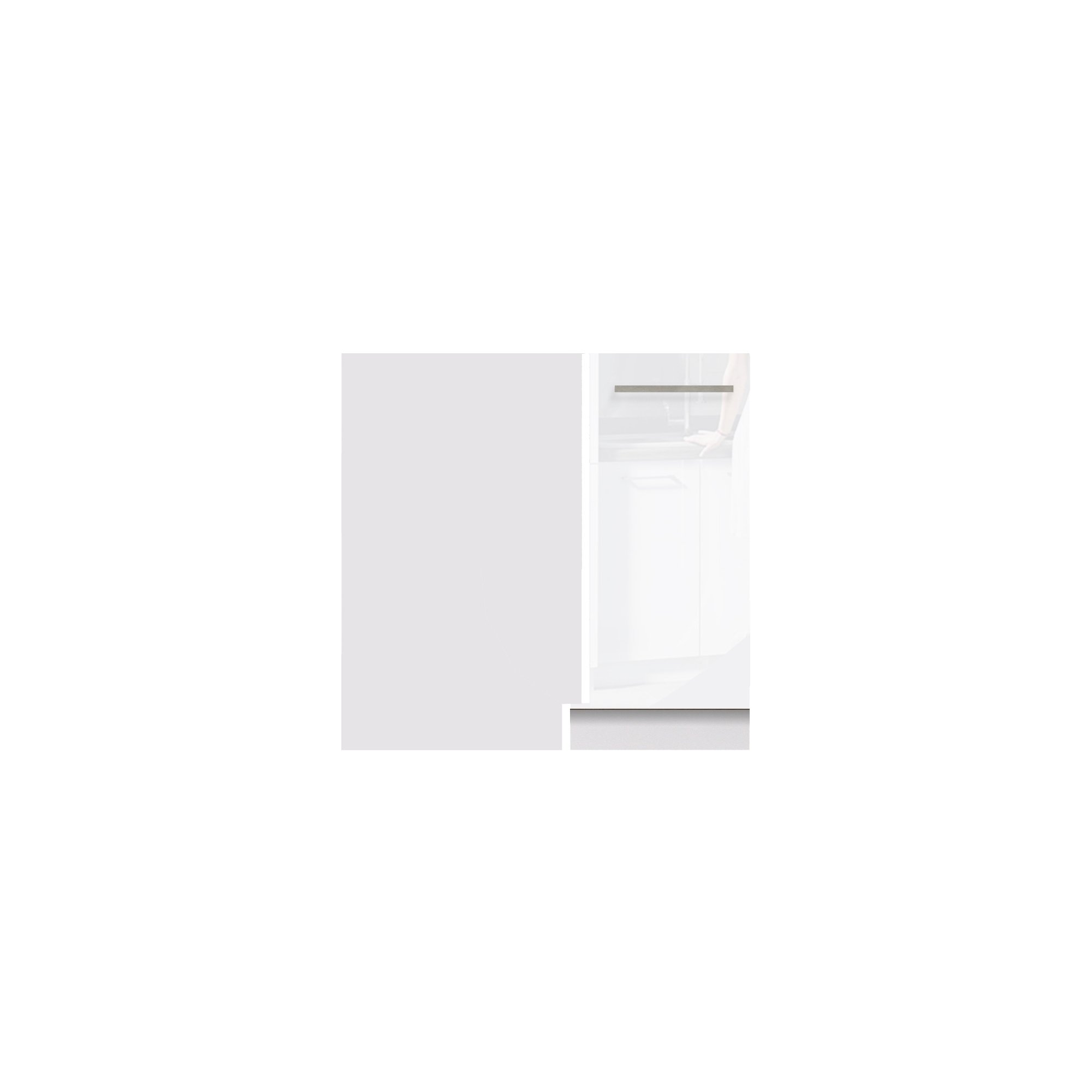 Szafka kuchenna Creativa 24D narożna z pólką wiórową lewy Szary Połysk