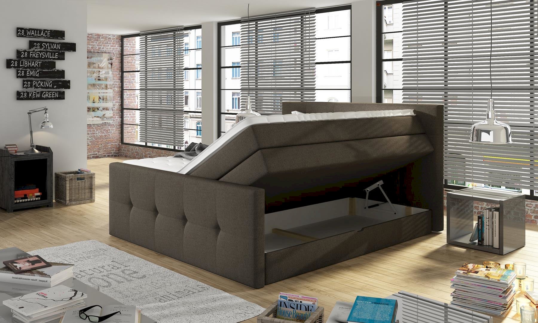 Łóżko kontynentalne Medino 160x200