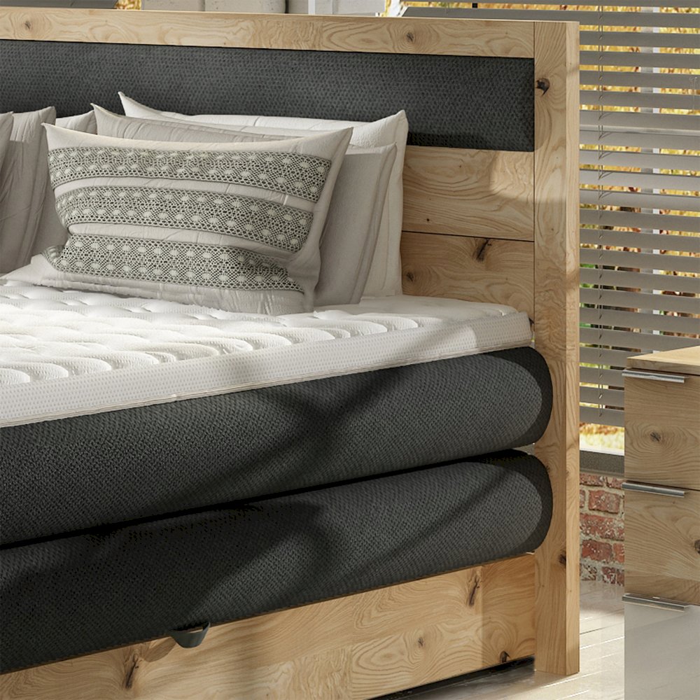 Łóżko kontynentalne z pojemnikiem Diori 140x200