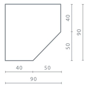 Szafa narożna Planet PL2L/P