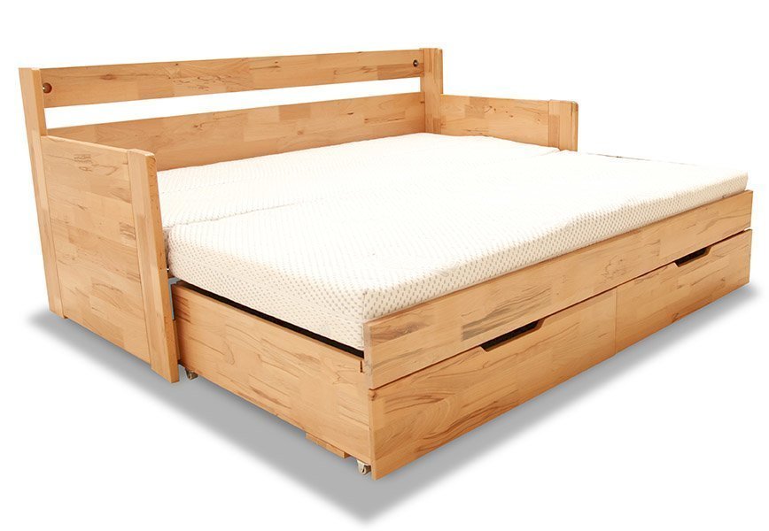 Łóżko Drewniane DUO C