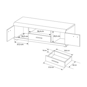Meblościanka Link Dąb Sonoma