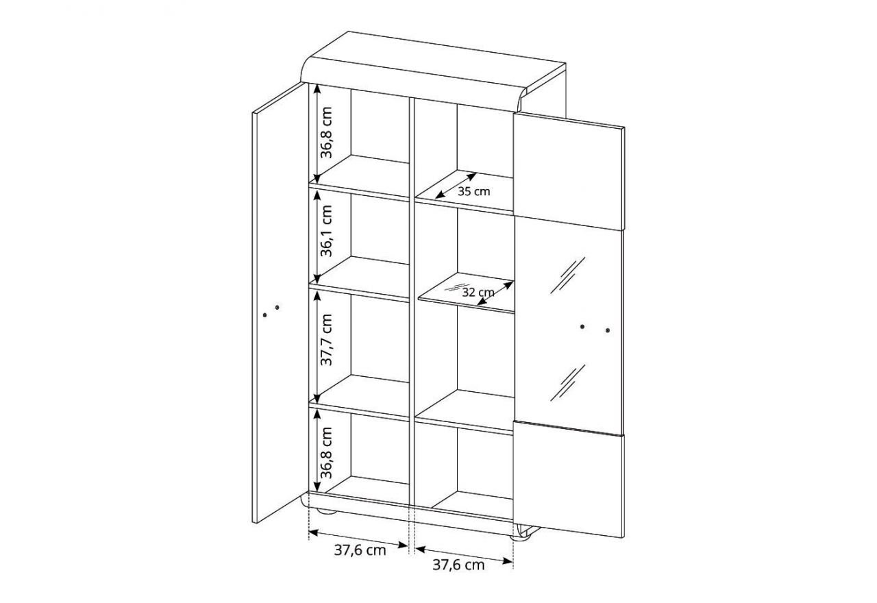 Meblościanka Link Dąb Sonoma