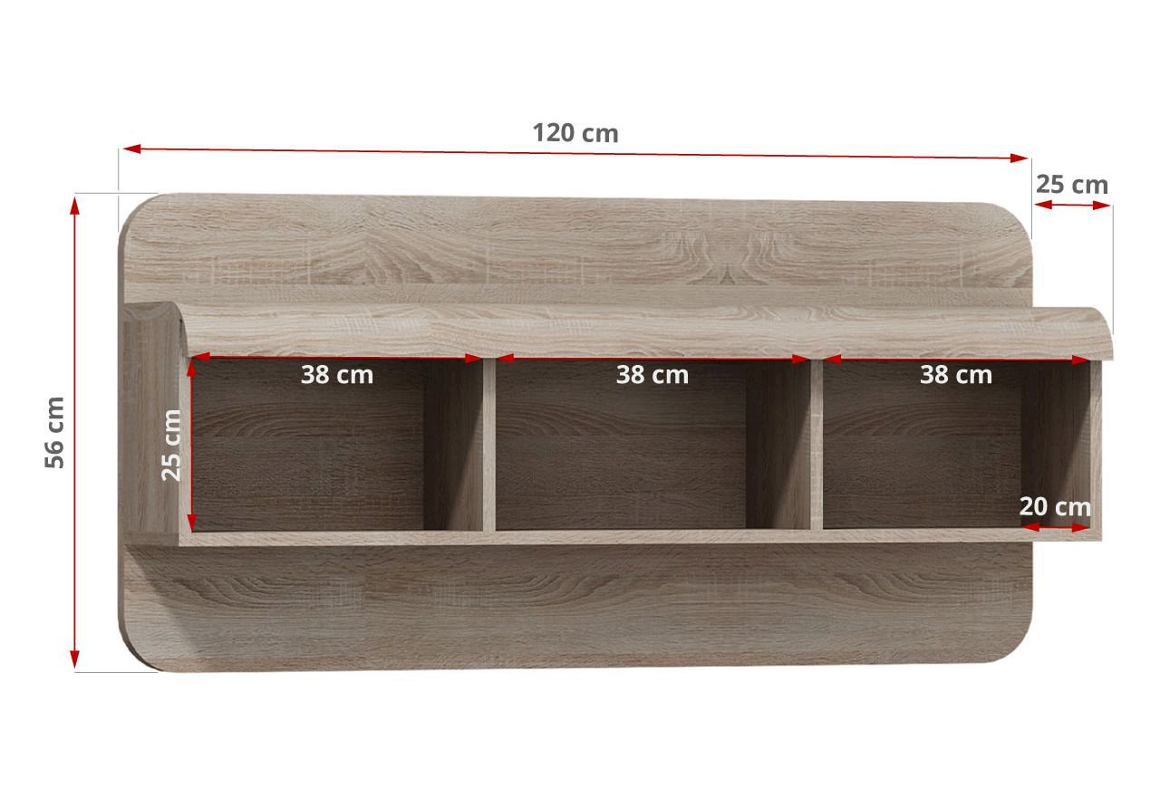 Meblościanka Link Dąb Sonoma