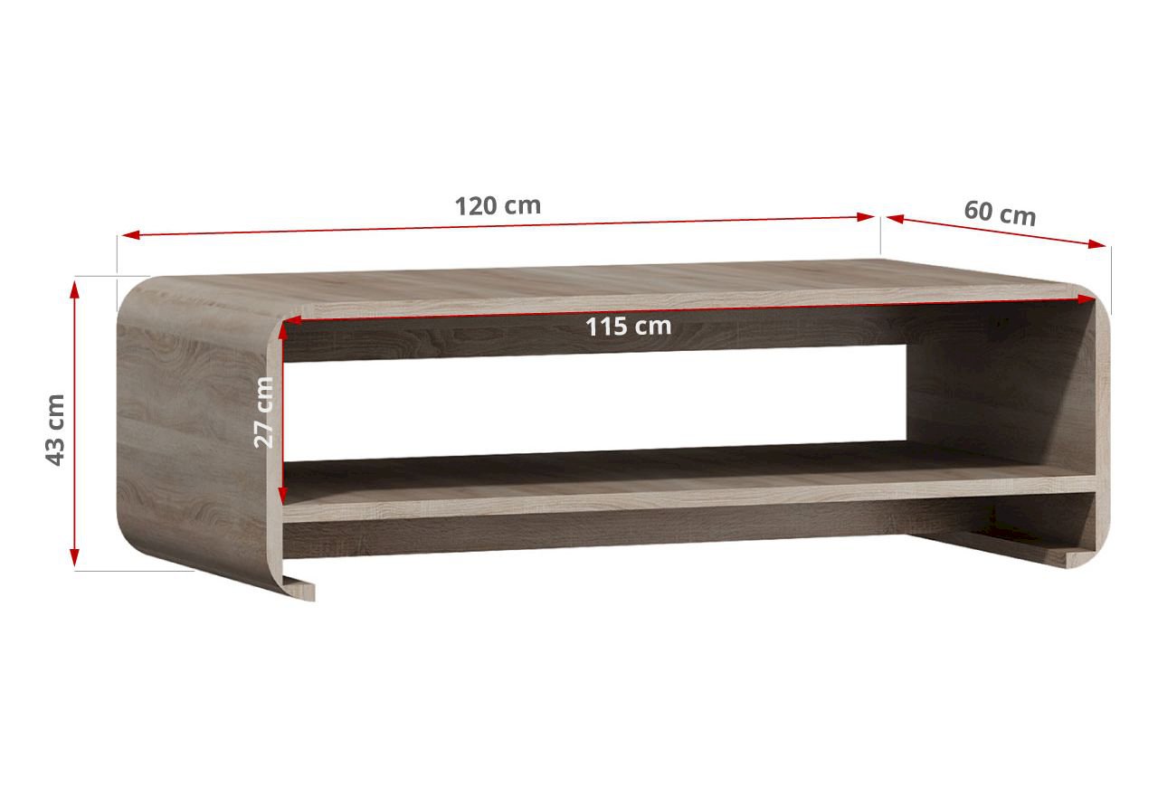 Ława / stolik kawowy Link Dąb Sonoma