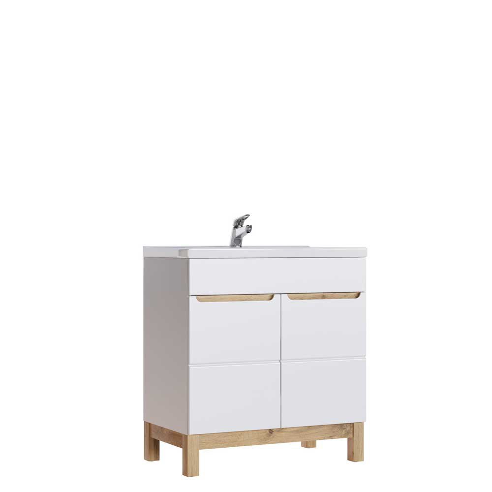 Szafka pod umywalkę Bali 80 cm White 821