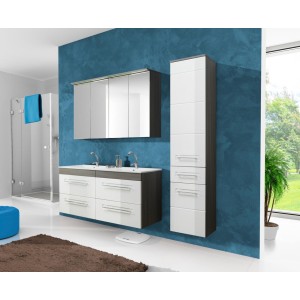 Podwójna umywalka ceramiczna 120 cm