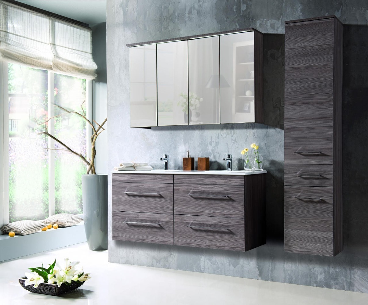 Podwójna umywalka ceramiczna 120 cm