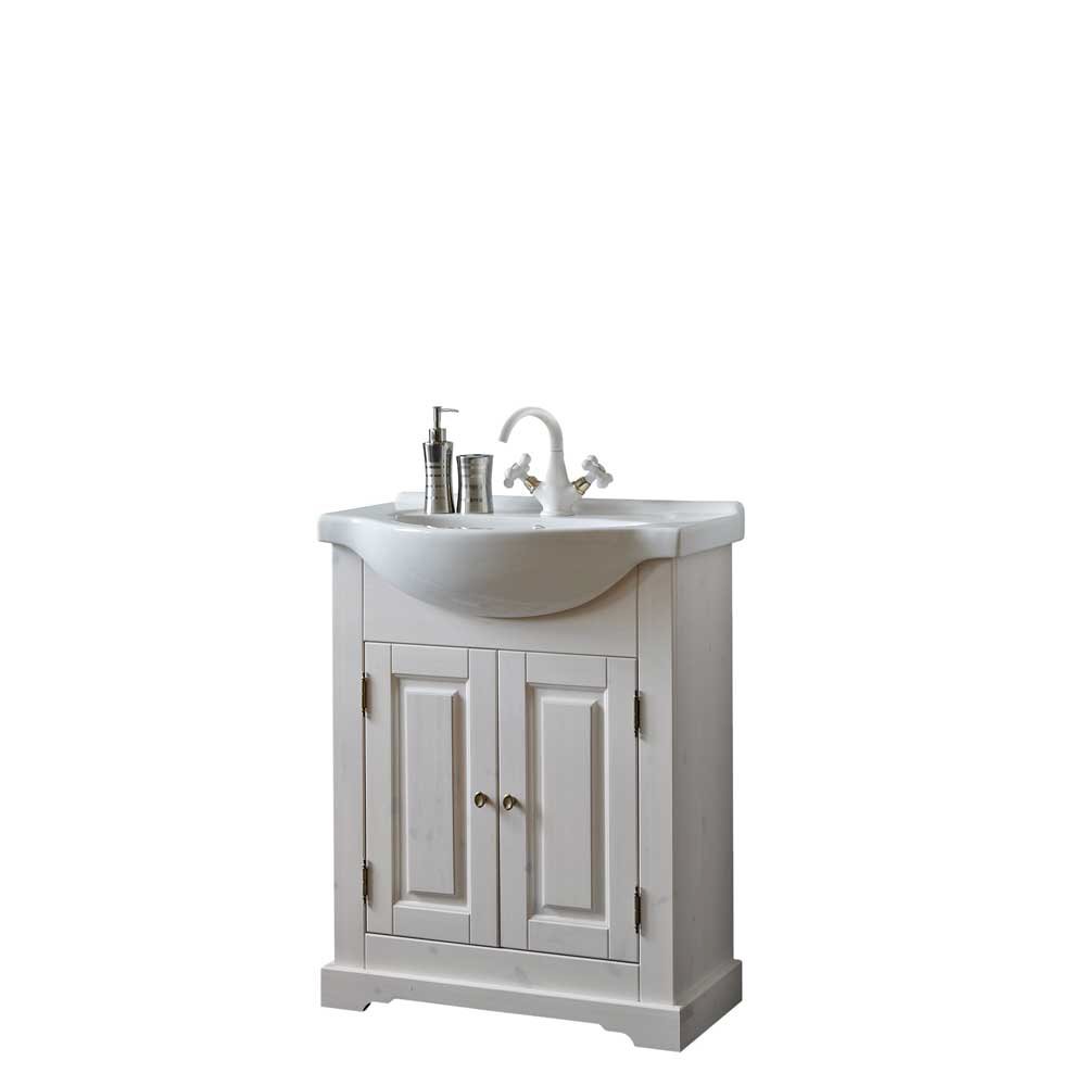 Drewniana szafka pod umywalkę 65 cm Romantic 861