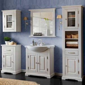Drewniane meble łazienkowe Romantic 65 z umywalką 861