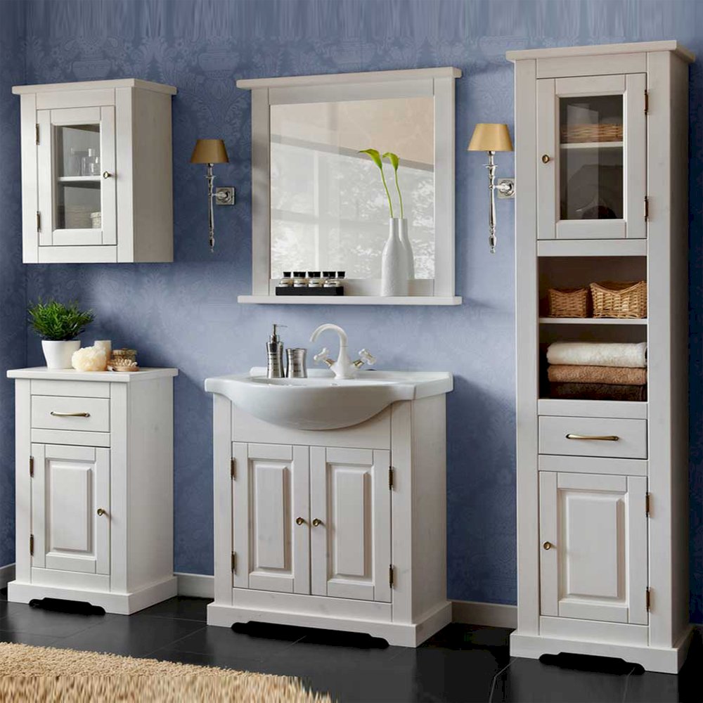 Drewniane meble łazienkowe Romantic 65 z umywalką 861