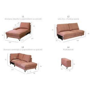 Narożnik Flavio L1+L2+L3