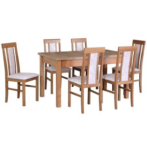 Stół Modena 1 + 6 krzeseł Nilo 2