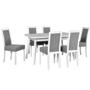 Stół Oslo 6 + 6 krzeseł Roma 3