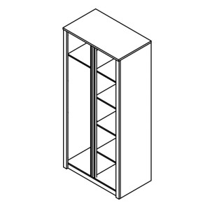 Szafa 2 drzwiowa Montana S2D