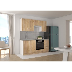 Meble kuchenne Sara Dąb Lefkas zestaw 170 / 72