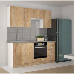 Meble kuchenne Sara Dąb Lefkas zestaw 170 / 72