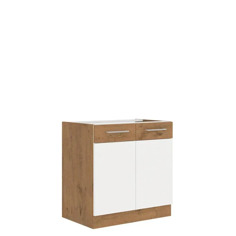 Szafka kuchenna Vigo Biały HG 80 D 2F BB