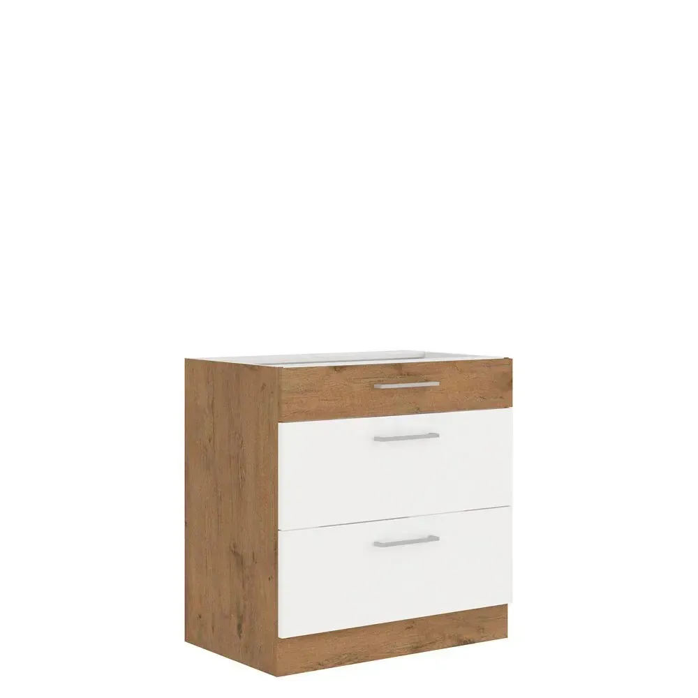 Szafka kuchenna Vigo Biały HG 80 D 3S BB