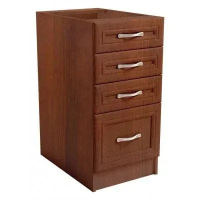 Sycylia - D40S4 - szafka dolna 40 z 4 szufladami Orzech Milano