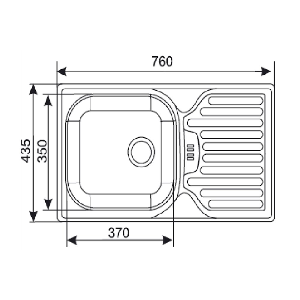 ES 760 760 - Zlewozmywak wpuszczany